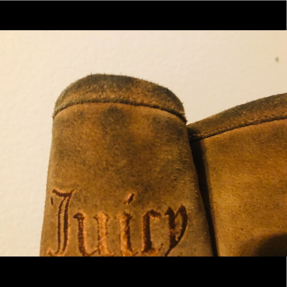 Juicy Couture Camel Tall Suede Boots - Picture 8 of 9